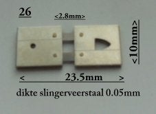 Slingerveren voor alle soorten klokken per stuk leverbaar., Analoog, Met slagwerk, Nieuw, Ophalen of Verzenden