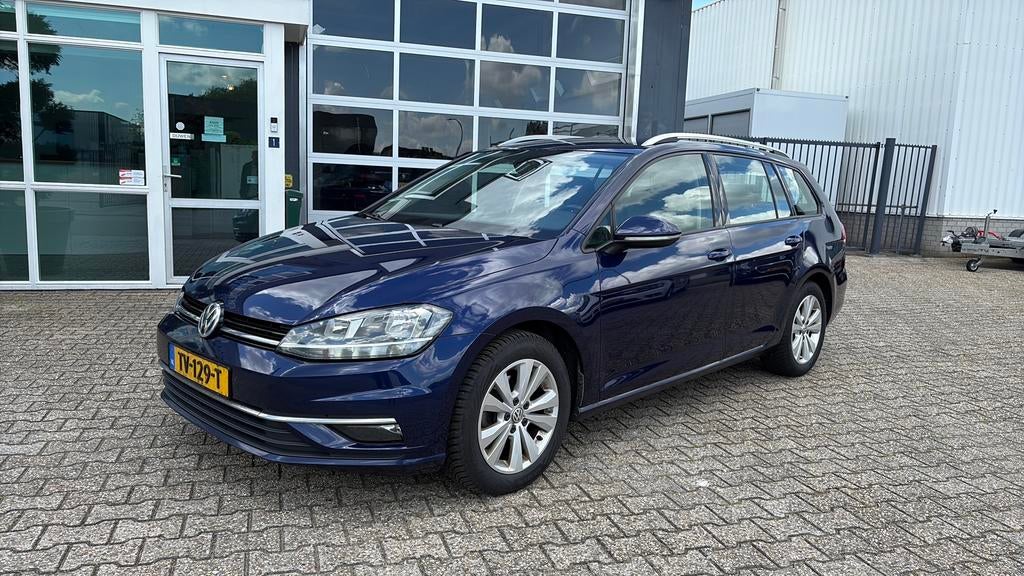 Volkswagen Golf Variant 1.6 TDI 115pk 7-DSG 2018 Blauw, Auto's, Zwart, 4 cilinders, Blauw, Alcantara