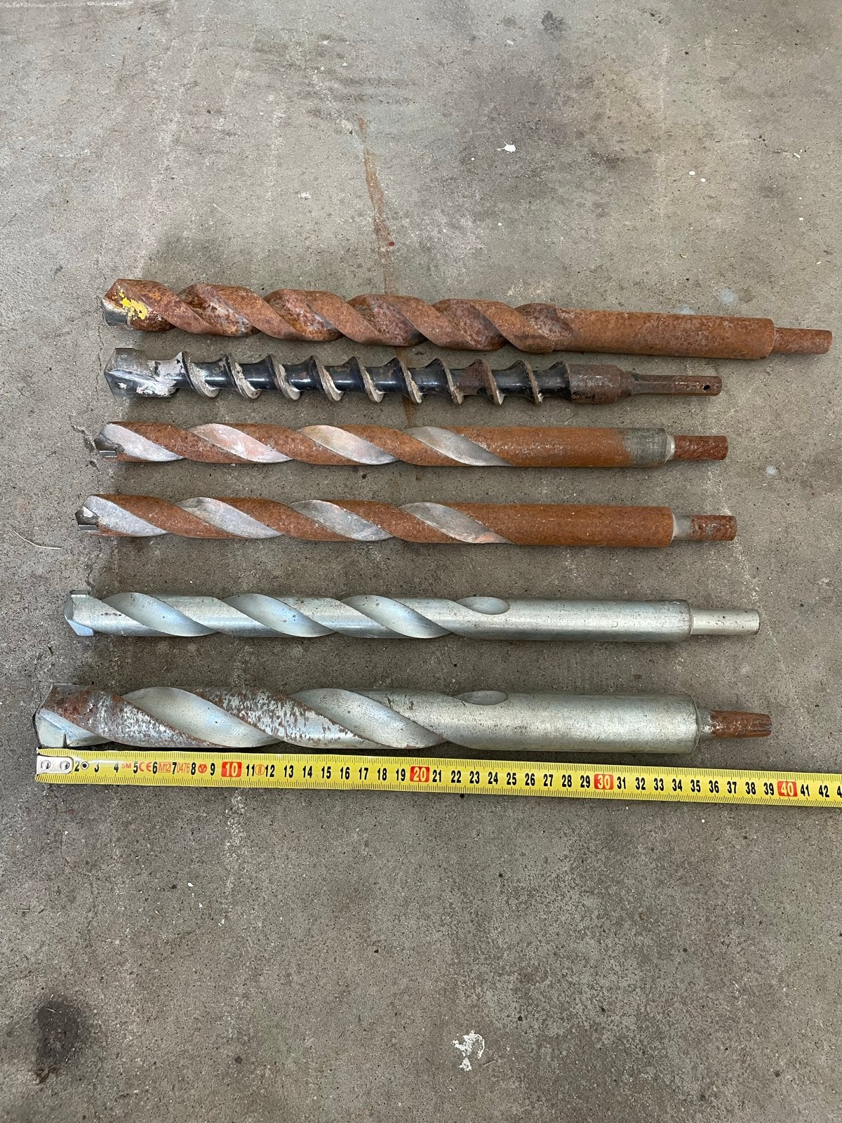 Set van diverse gebruikte boren, Ophalen of Verzenden, Gebruikt, Overige typen