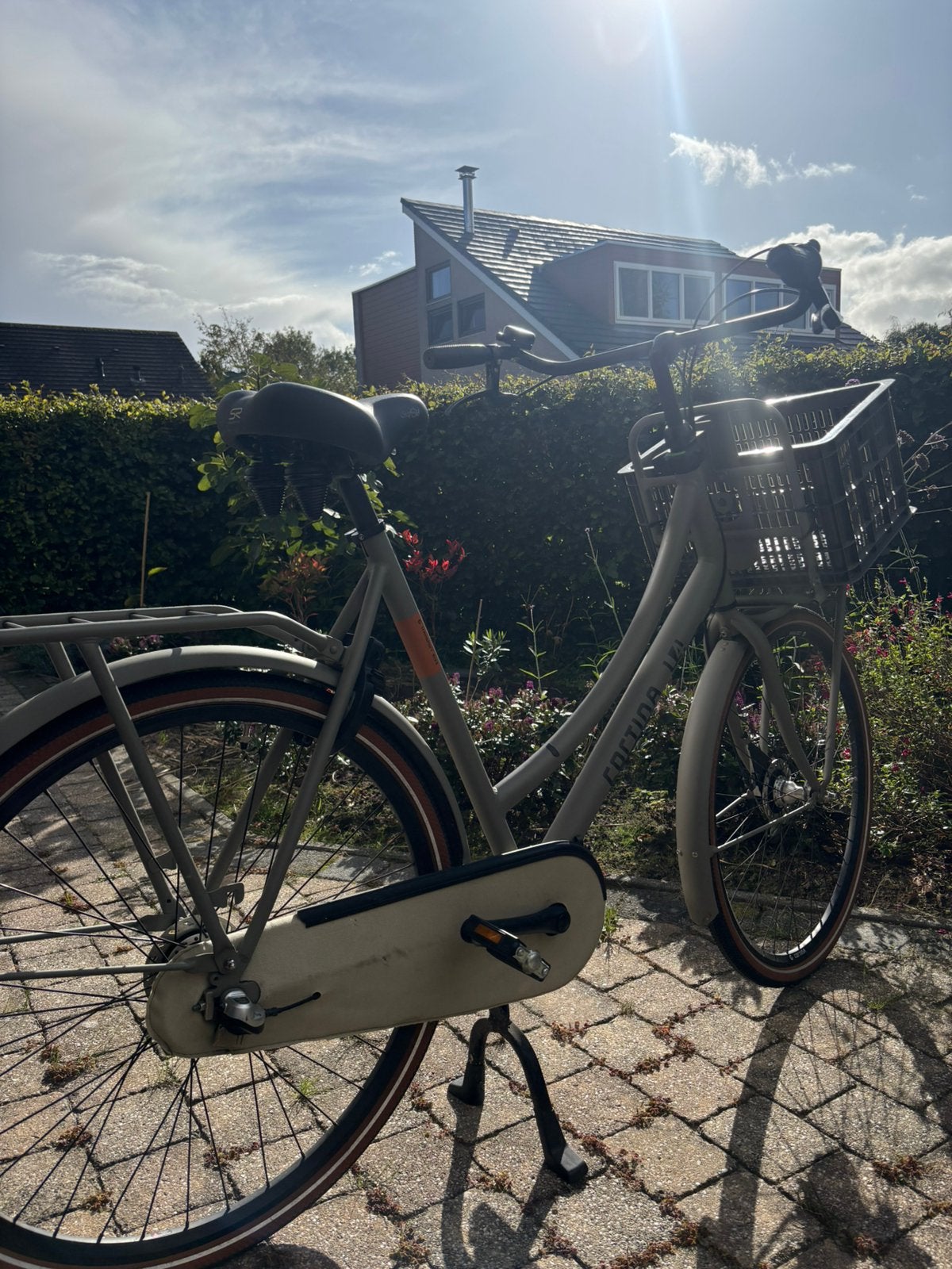 Cortina Solid U4 Transport Quarz Grey Matt- 3 versnellingen, Ophalen, Gebruikt, 56 cm of meer, Handrem