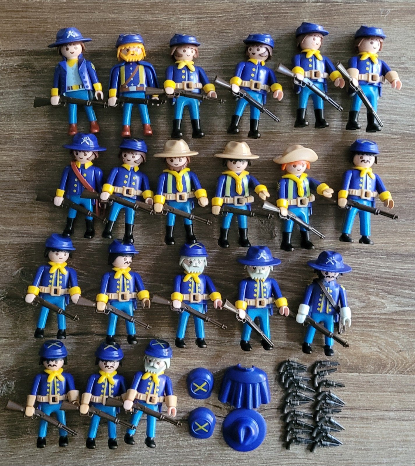 Playmobil poppetjes.  Soldaten Noorderlingen, Kinderen en Baby's, Speelgoed | Playmobil, Losse onderdelen, Zo goed als nieuw, Figuren
