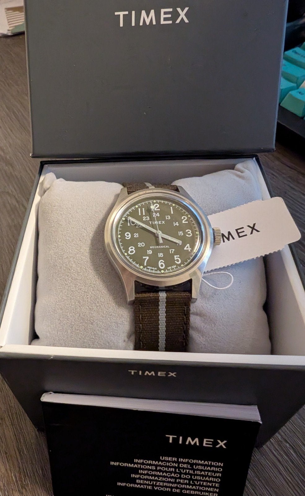 Timex MK1 Mechanical 36mm – Zeldzame groene editie, Overige merken, Staal, Polshorloge, Overige materialen