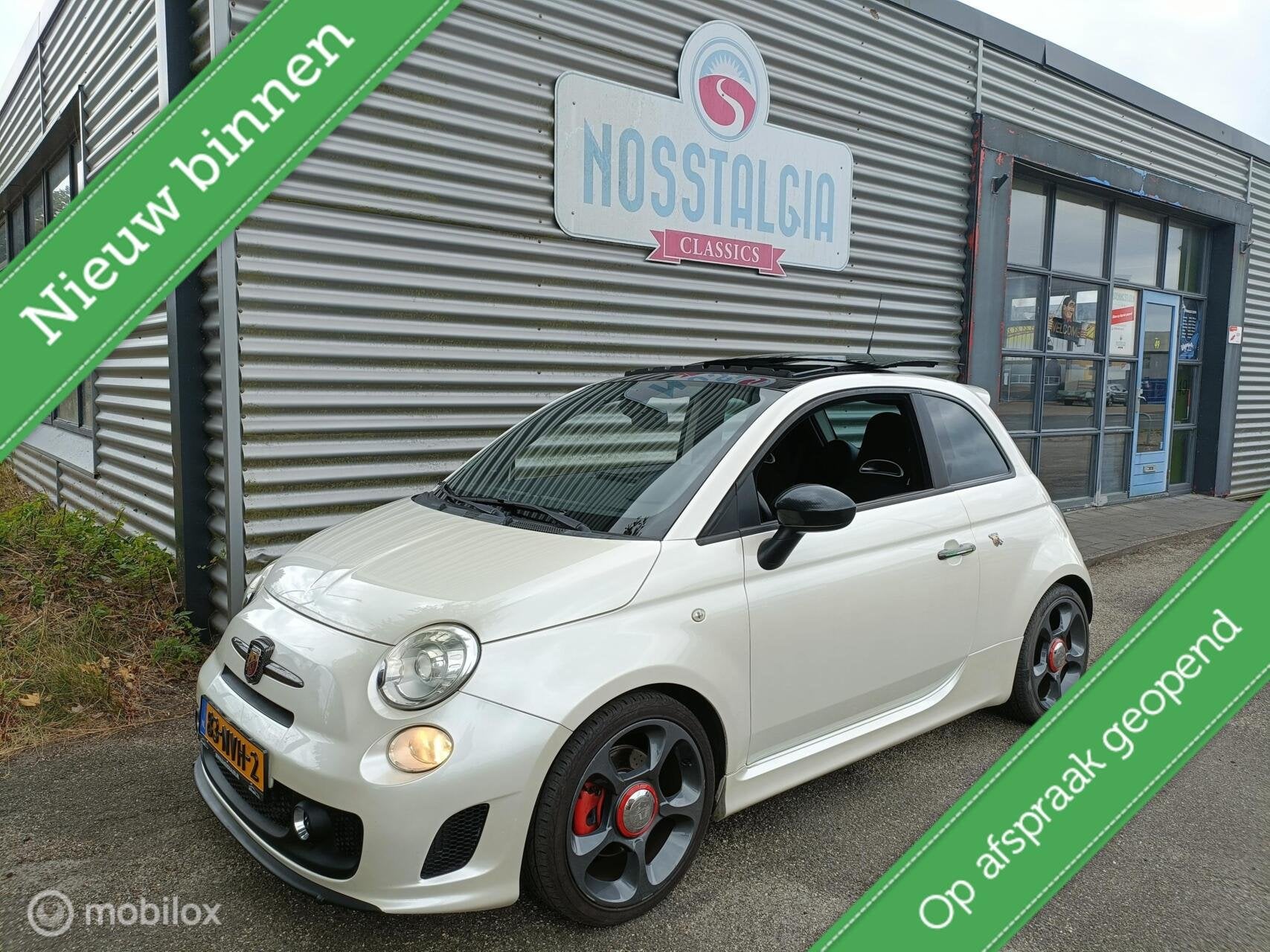 Fiat 500 1.4-16V Abarth, Auto's, Fiat, Bedrijf, Te koop, ABS, Airbags, Airconditioning, Alarm, Bi-Xenon koplampen, Bluetooth, Boordcomputer
