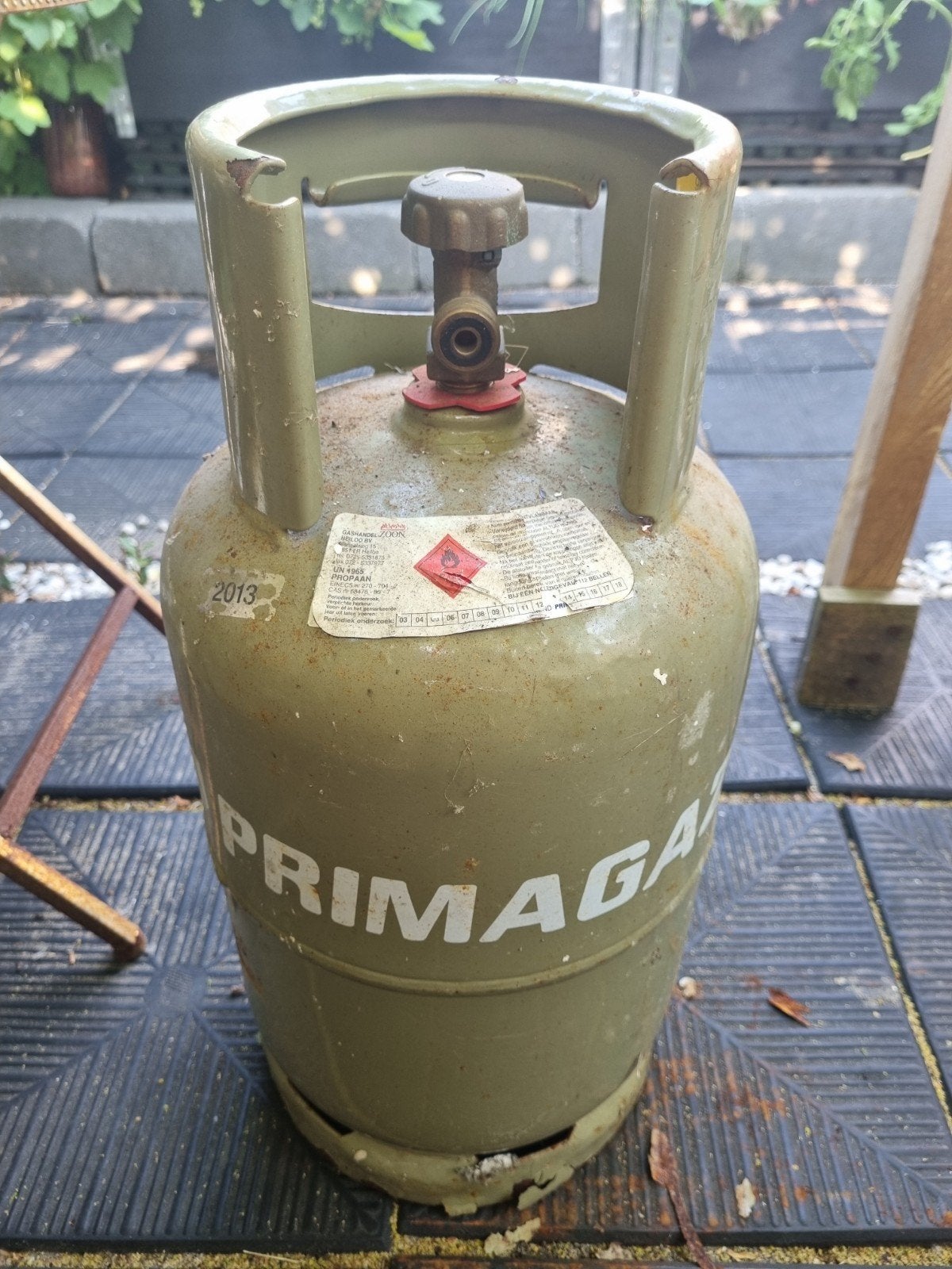 Oude Primagaz gasfles 6 kg (leeg), Ophalen, Gebruikt