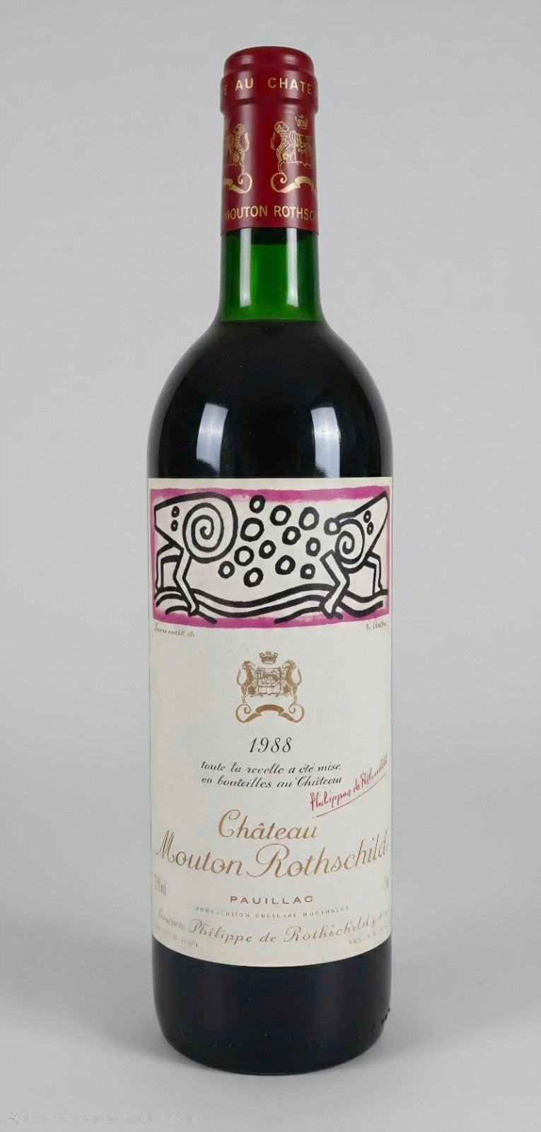 Château Mouton Rothschild 1988 Pauillac Rode Wijn, Ophalen of Verzenden, Zo goed als nieuw, Frankrijk, Rode wijn