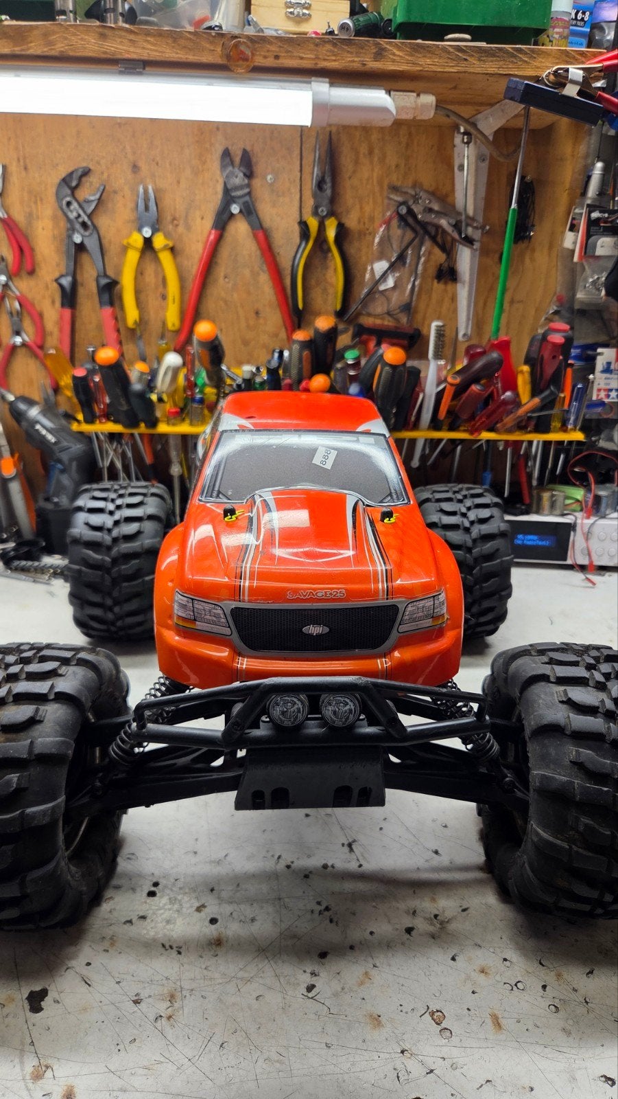 Te koop leuke hpi savage, Gebruikt, Auto offroad, Ophalen of Verzenden, Schaal 1:8