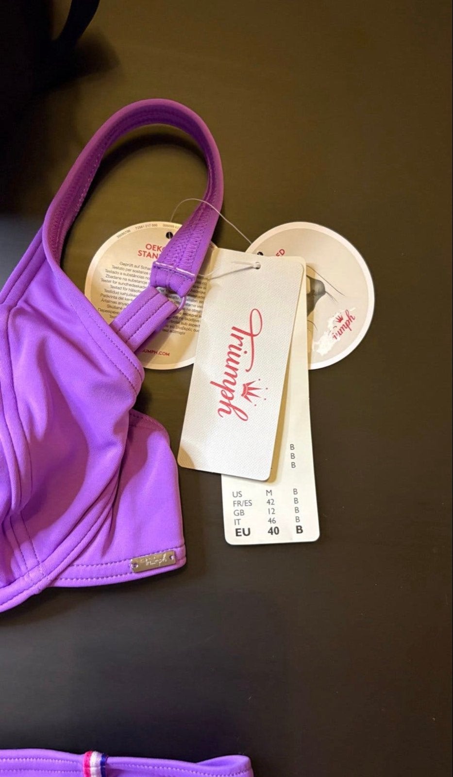 Triumph Bikini Set 80B/L - Nieuw met labels, Verzenden, Nieuw, Paars, Bikini