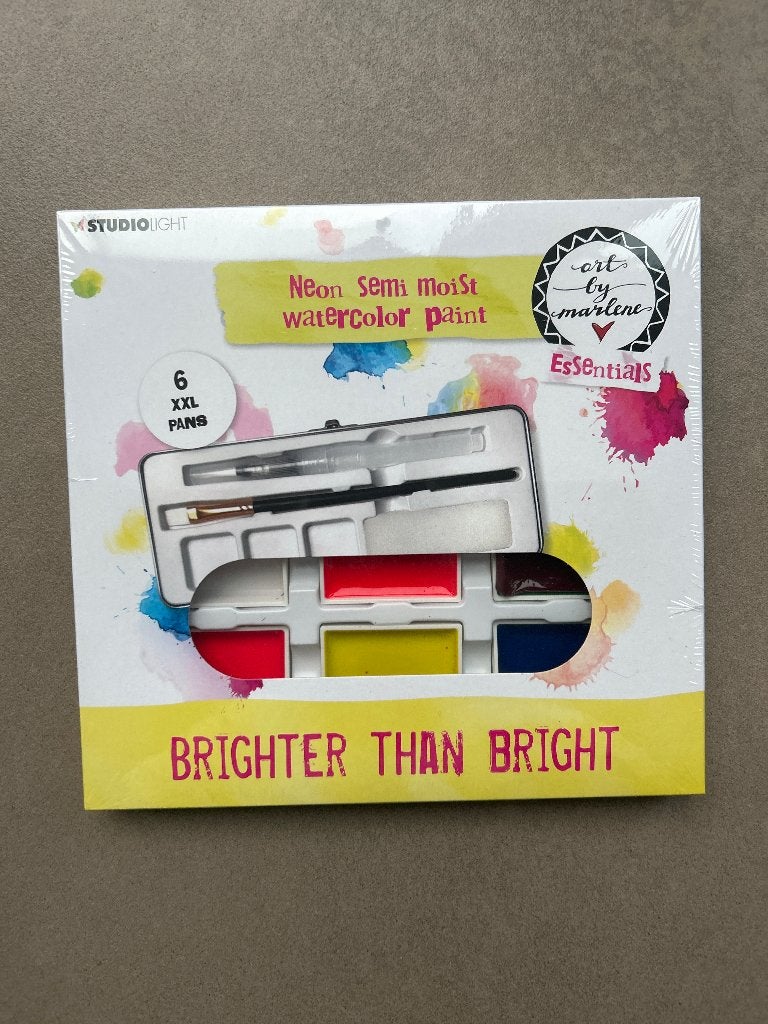 Studiolight Neon Semi Moist Waterverfset - Nieuw, Ophalen of Verzenden, Nieuw, Waterverf