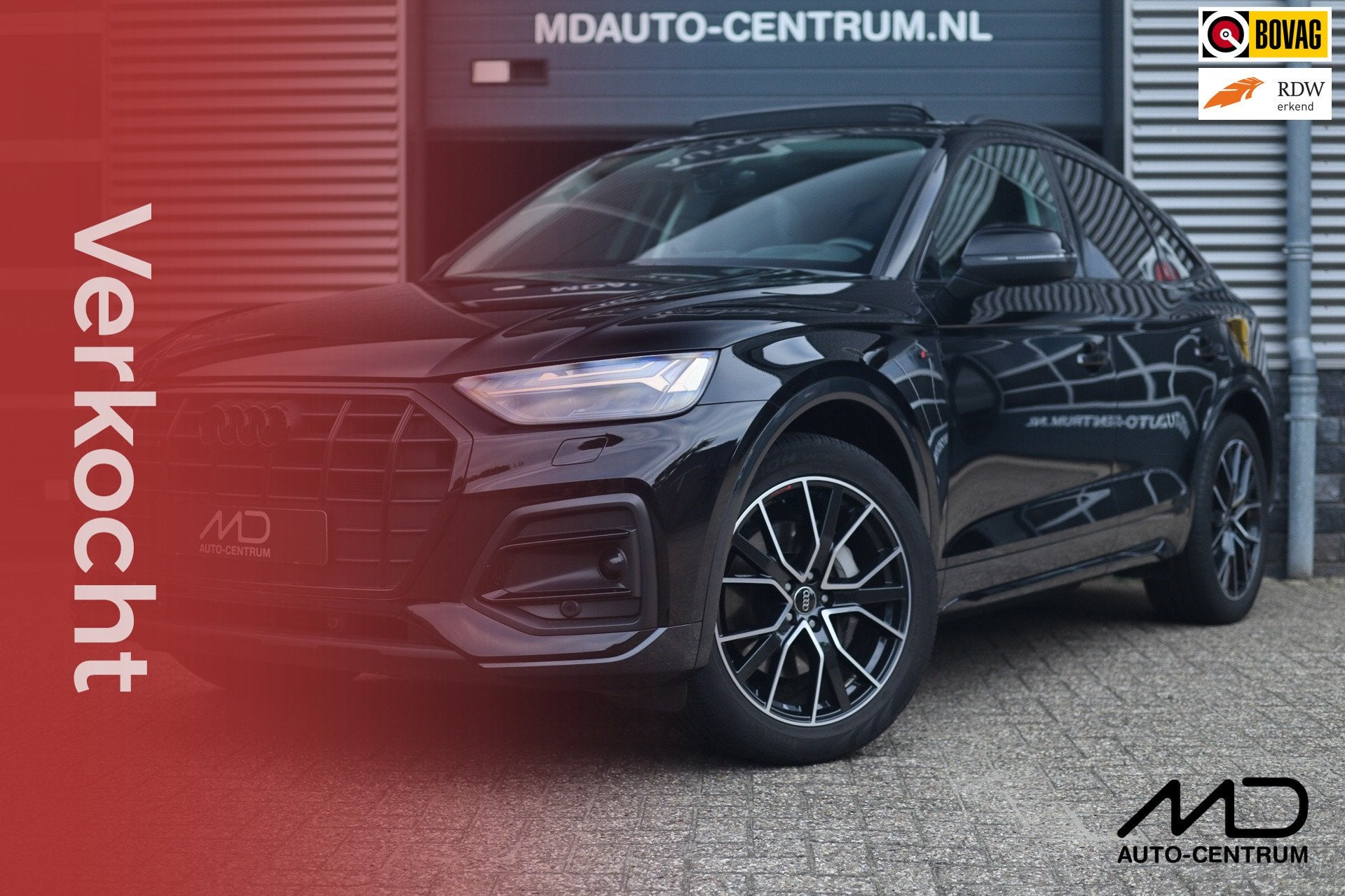 Audi Q5 Sportback 50 TFSI e S-Line SQ5 Look| Pano| Luchtveri, Auto's, Automaat, 14 kWh, Gebruikt, Zwart