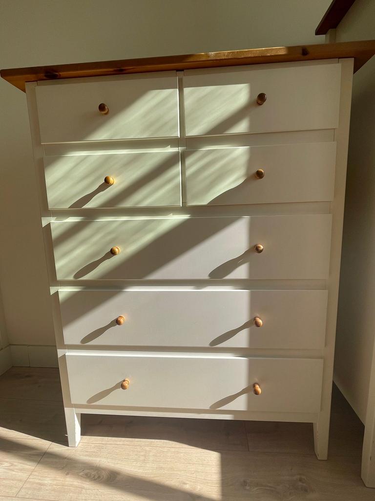 2 lade en/of hangkasten, Huis en Inrichting, Kasten | Ladekasten, Ophalen, Gebruikt, 100 tot 150 cm, 5 laden of meer