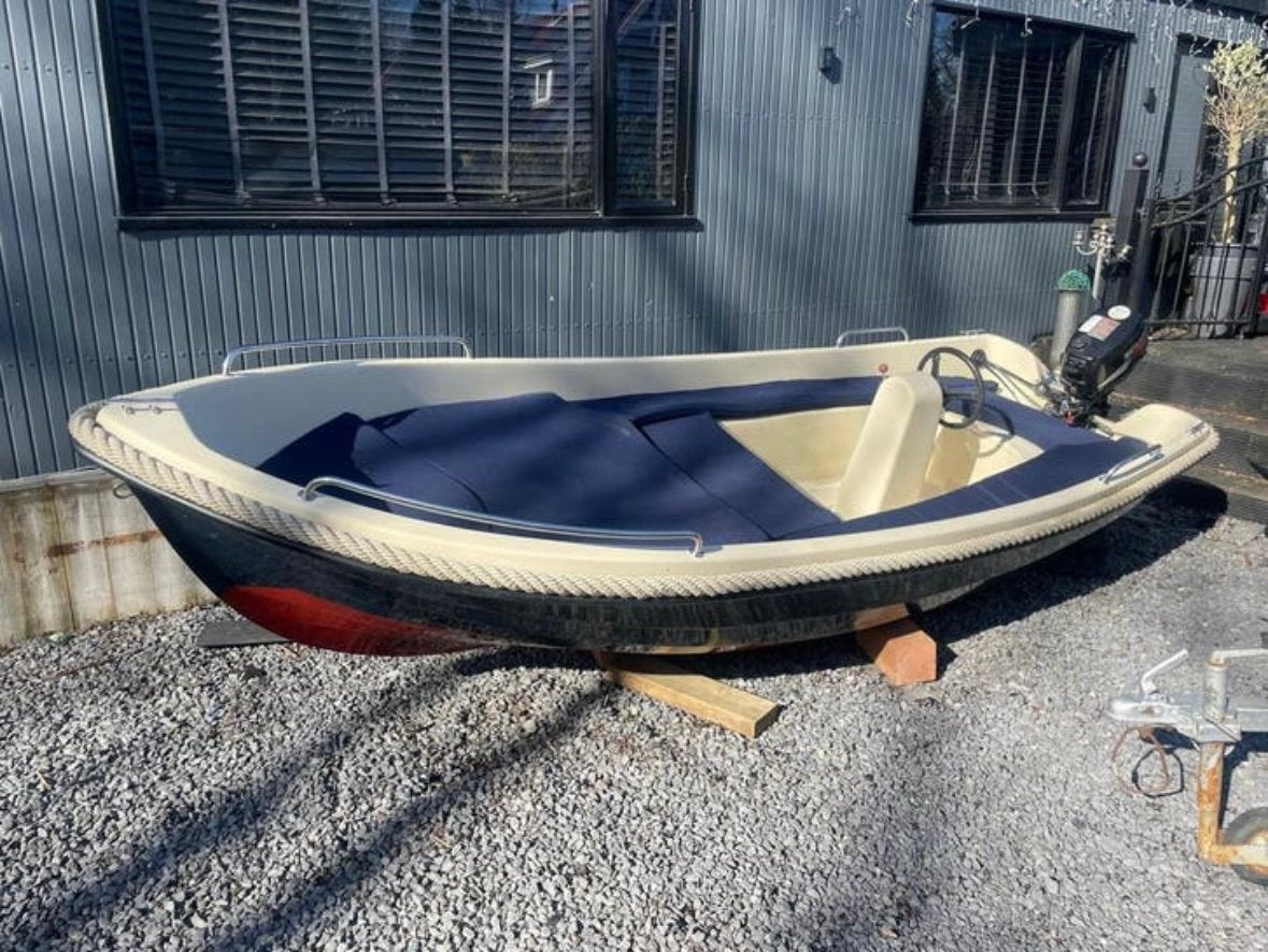 Wiedesloep 431 te koop, Watersport en Boten, Zo goed als nieuw, Grachtenboot, Ophalen, Anker