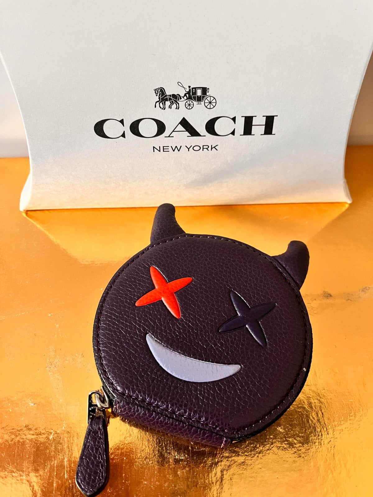 Portemonne Coach, Overige merken, Paars, Nieuw, Ophalen of Verzenden
