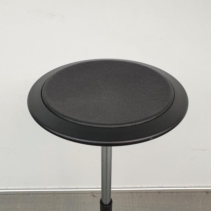 Wilkhahn Stitz - stoelkruk - kruk- zwart leder-nieuw in doos, Ophalen, 5 krukken of meer, In hoogte verstelbaar, 60 tot 90 cm