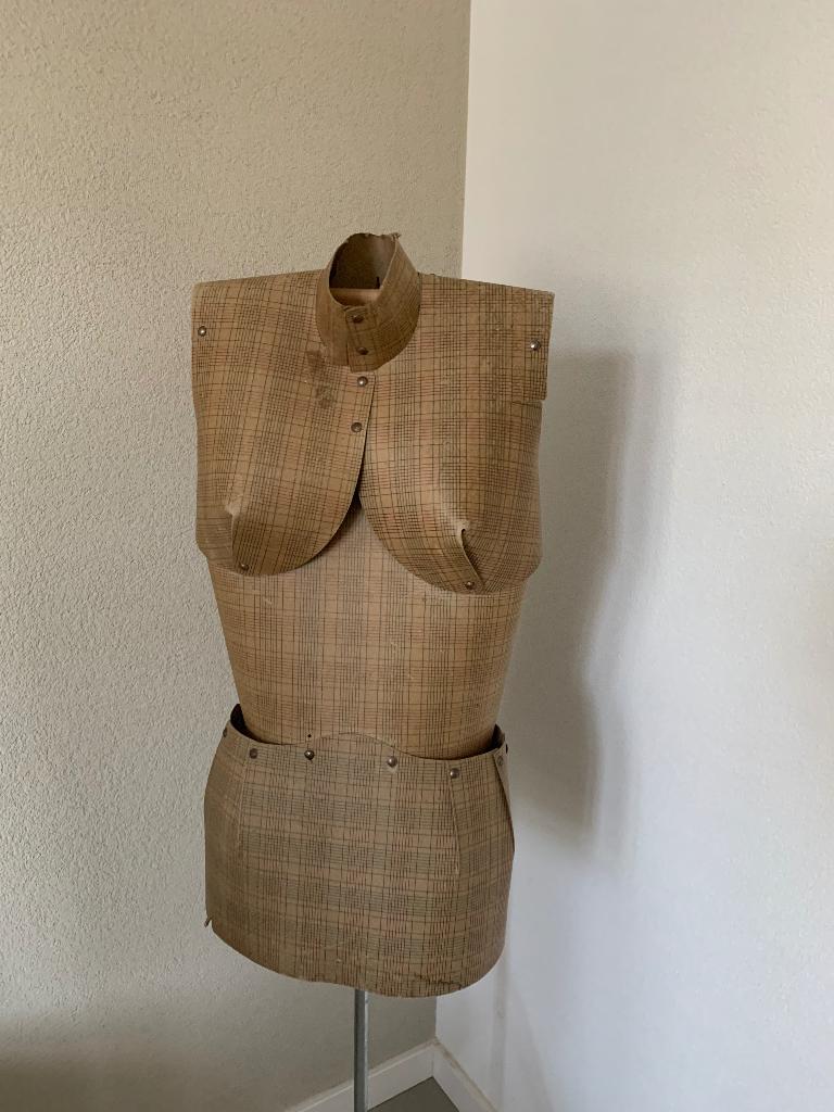 Vintage paspop, mannequin op statief, Ophalen, Gebruikt, Paspop