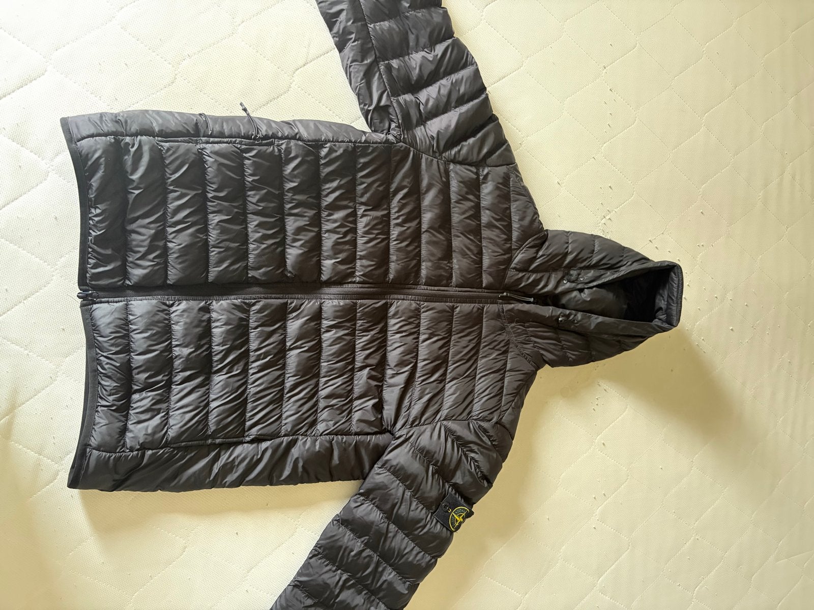 Stone Island Loom Woven Chambers R-Nylon Down-TC Jas, Ophalen of Verzenden, Gedragen, Maat 56/58 (XL), Zwart
