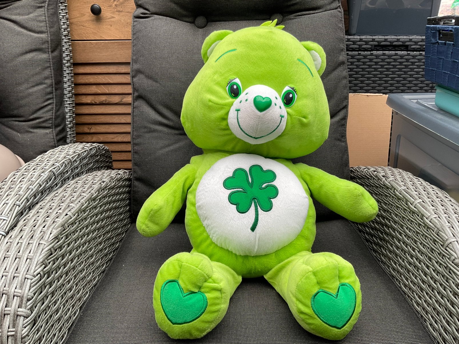 Nieuwe zgan grote ca 60cm Troetelbeer carebear klavertje 4, Ophalen, Nieuw, Stoffen beer, Overige merken