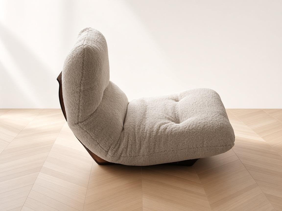 fauteuil Marsala Ligne Roset 1970 gerenoveerd, Huis en Inrichting, Ophalen of Verzenden, Zo goed als nieuw, Beige, Zitzakstoel