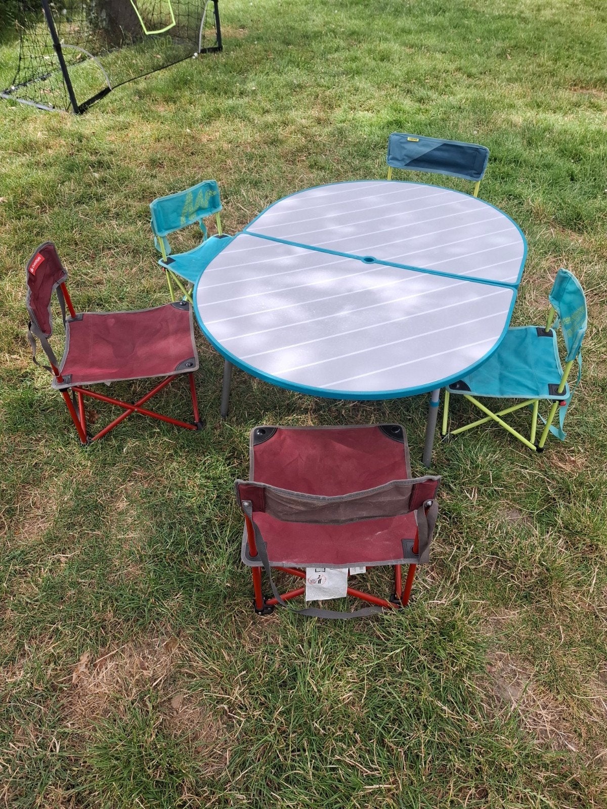 5 opvouwbare campingstoeltjes (3 volwassen, 2 kinder), Ophalen