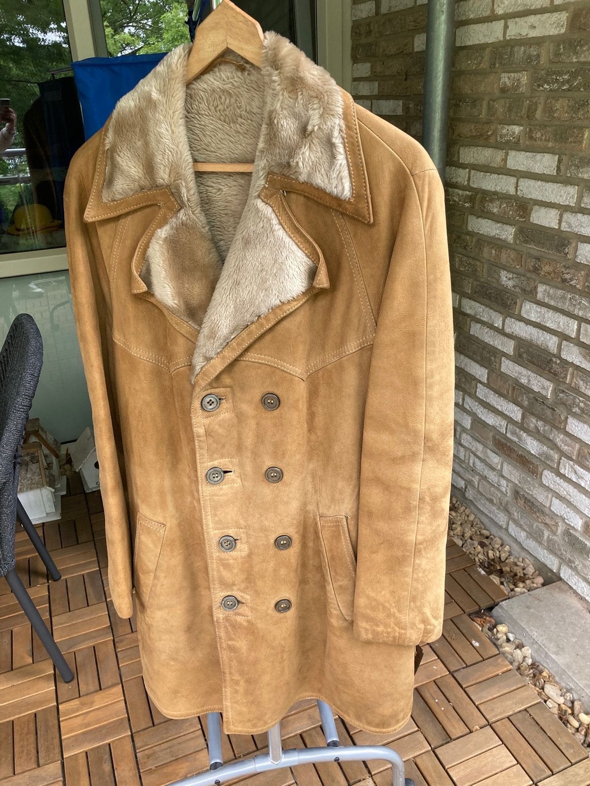 Vintage Lammy coat - Afmetingen op foto's, Kleding | Dames, Jassen | Winter, Gedragen, Bruin, Ophalen of Verzenden