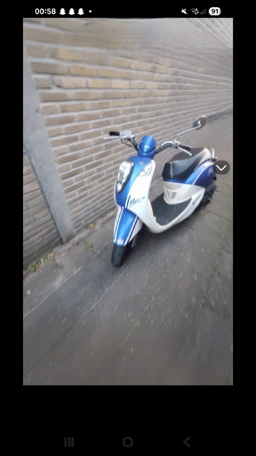 Sym Mio 2007 Snorfiets - Blauw Kenteken, 65km, Gebruikt, SYM, Ophalen of Verzenden, Benzine