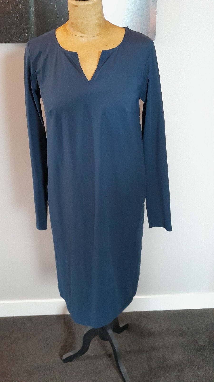 Pescara Travelstof Jurk Middenblauw Maat M, Kleding | Dames, Jurken, Maat 38/40 (M), Blauw, Pescara, Ophalen of Verzenden