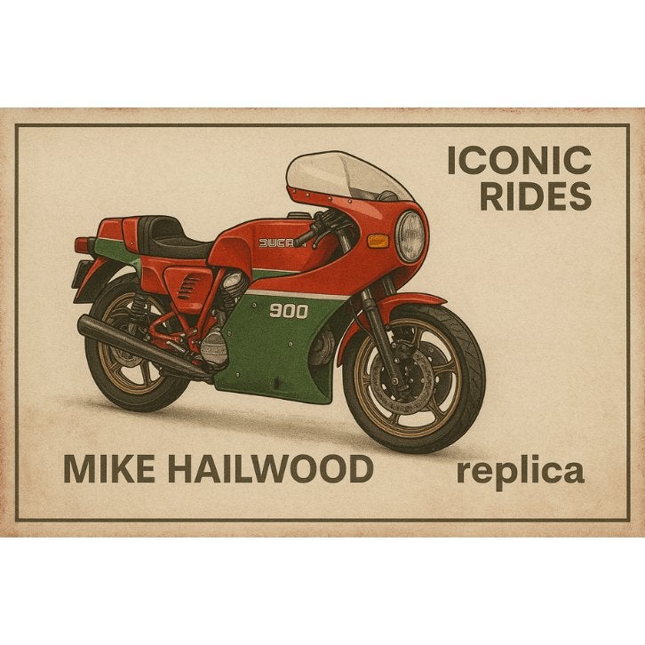 Ducati Mike Hailwood replica bord, Verzenden, Nieuw, Reclamebord
