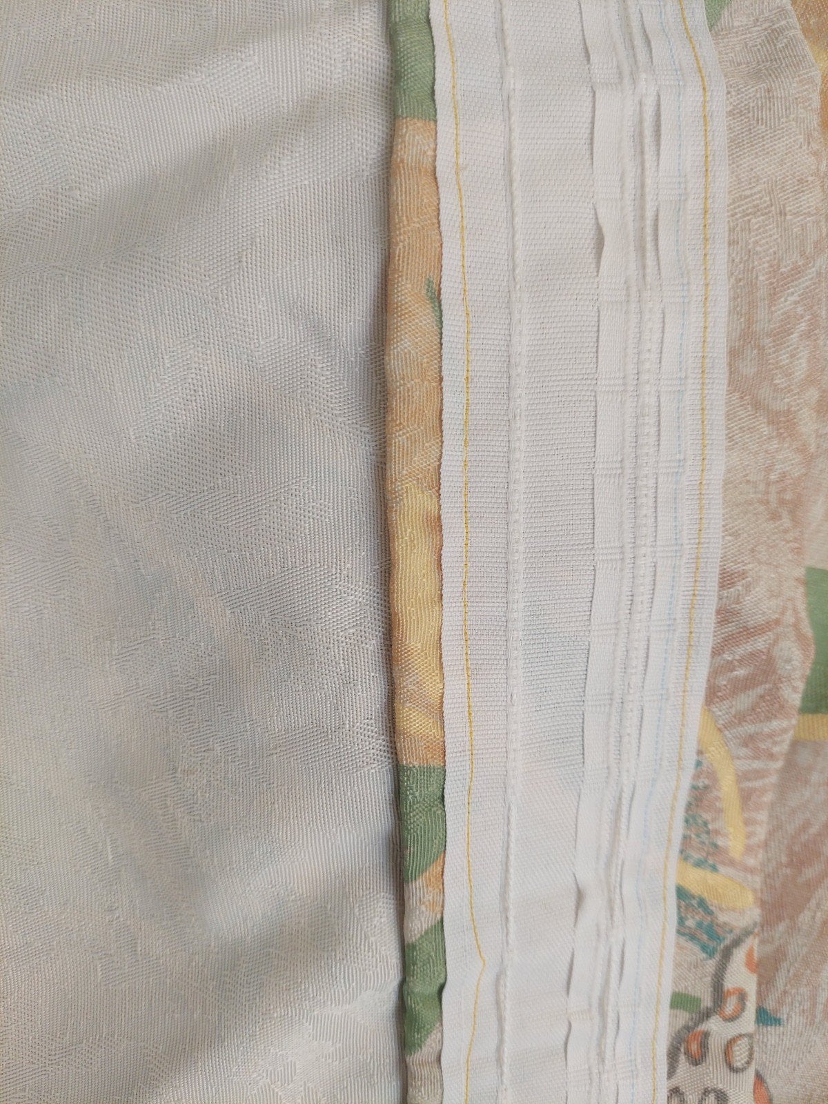 Bloemenprint Gordijn - Gebruikt, Overige merken, Lichtdoorlatend, Ophalen of Verzenden, Zo goed als nieuw
