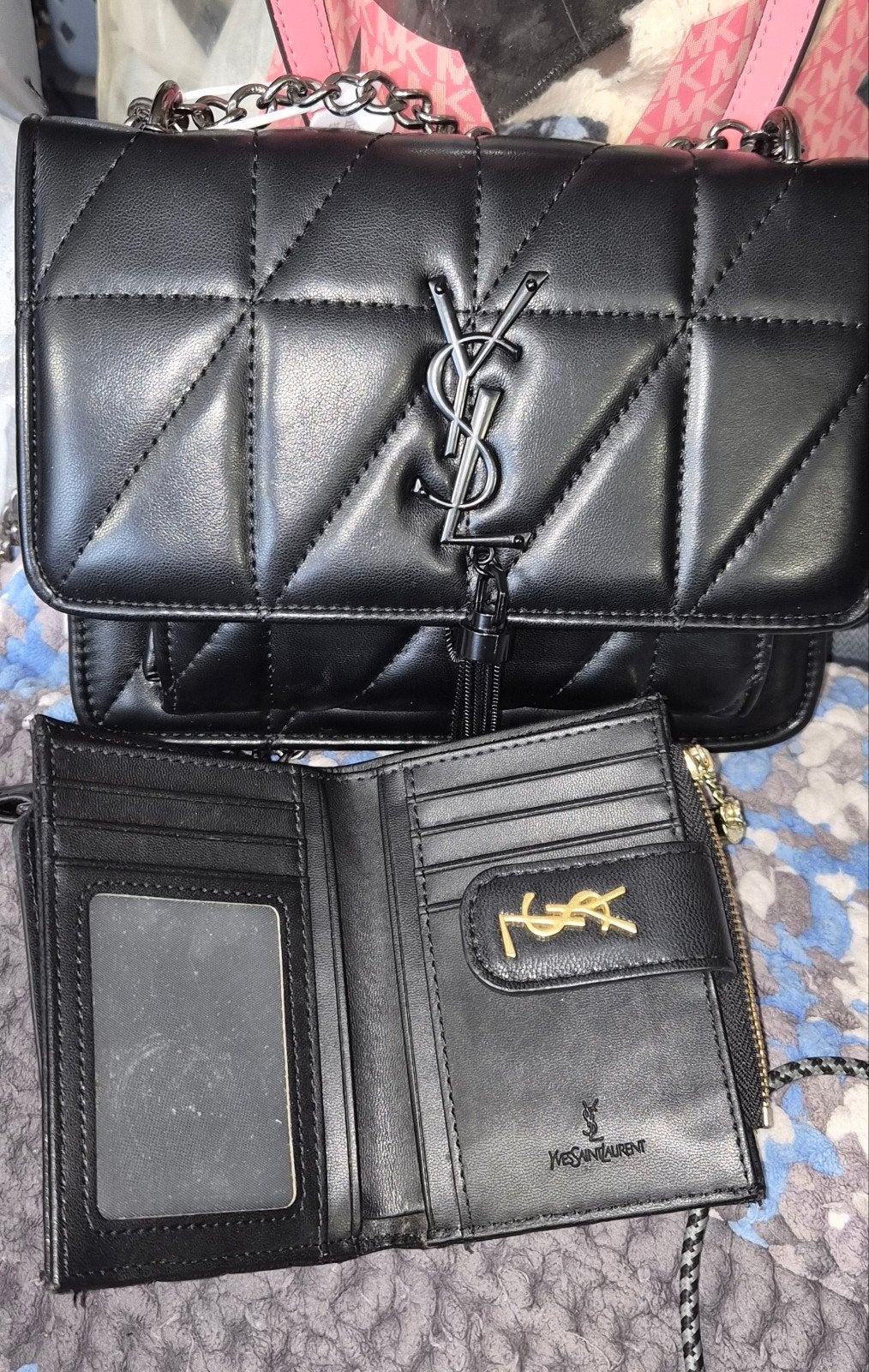 YSL nieuw tasje.handtas of schouder tasje met set portemonee, Sieraden, Tassen en Uiterlijk, Ophalen of Verzenden, Nieuw, Zwart