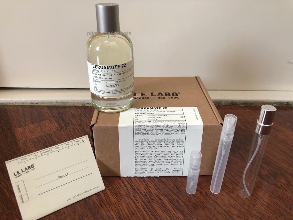 Le labo bergamote 22 - 2ml - 5ml - 10ml, Ophalen of Verzenden, Nieuw