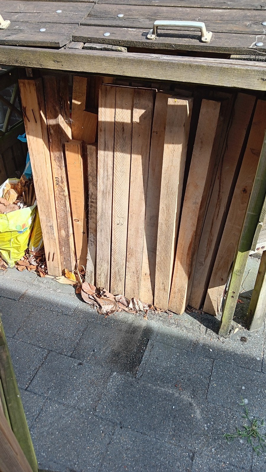 hardhouten balken, Tuin en Terras, Bergingen en Tuinkasten, Ophalen, Hout, Overige typen