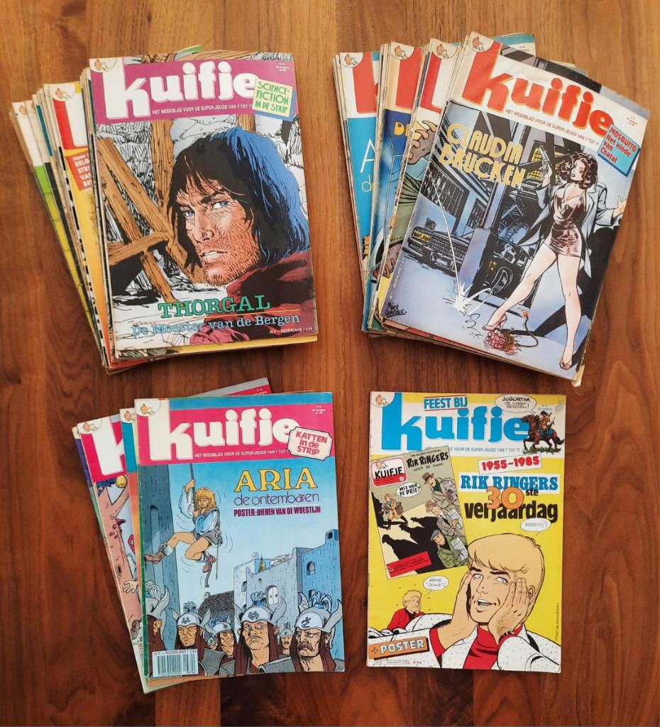 Kuifje stripbladen, Meerdere stripboeken, Ophalen of Verzenden, Gelezen