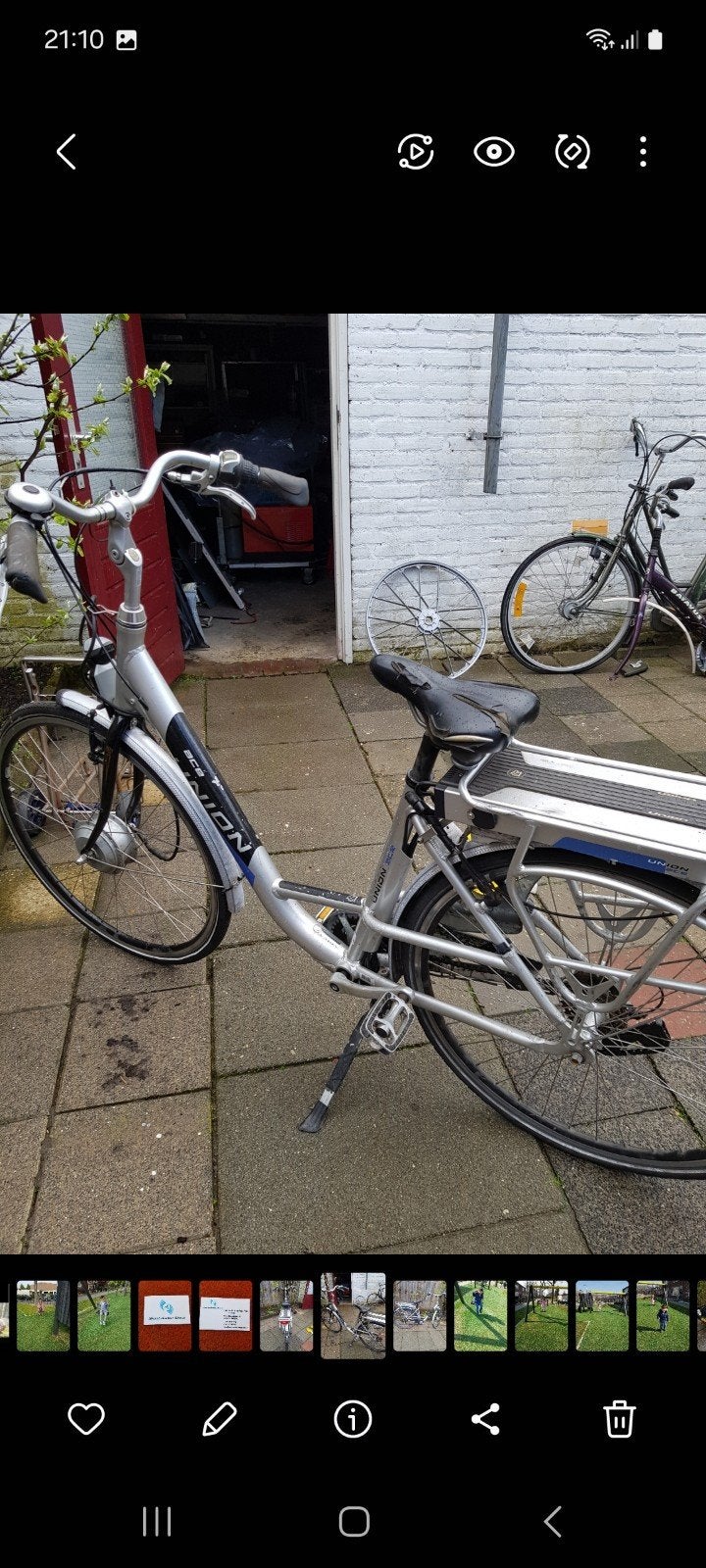 Union E-bike onderdelen - Frame, voorwielmotor, accu, Gebruikt