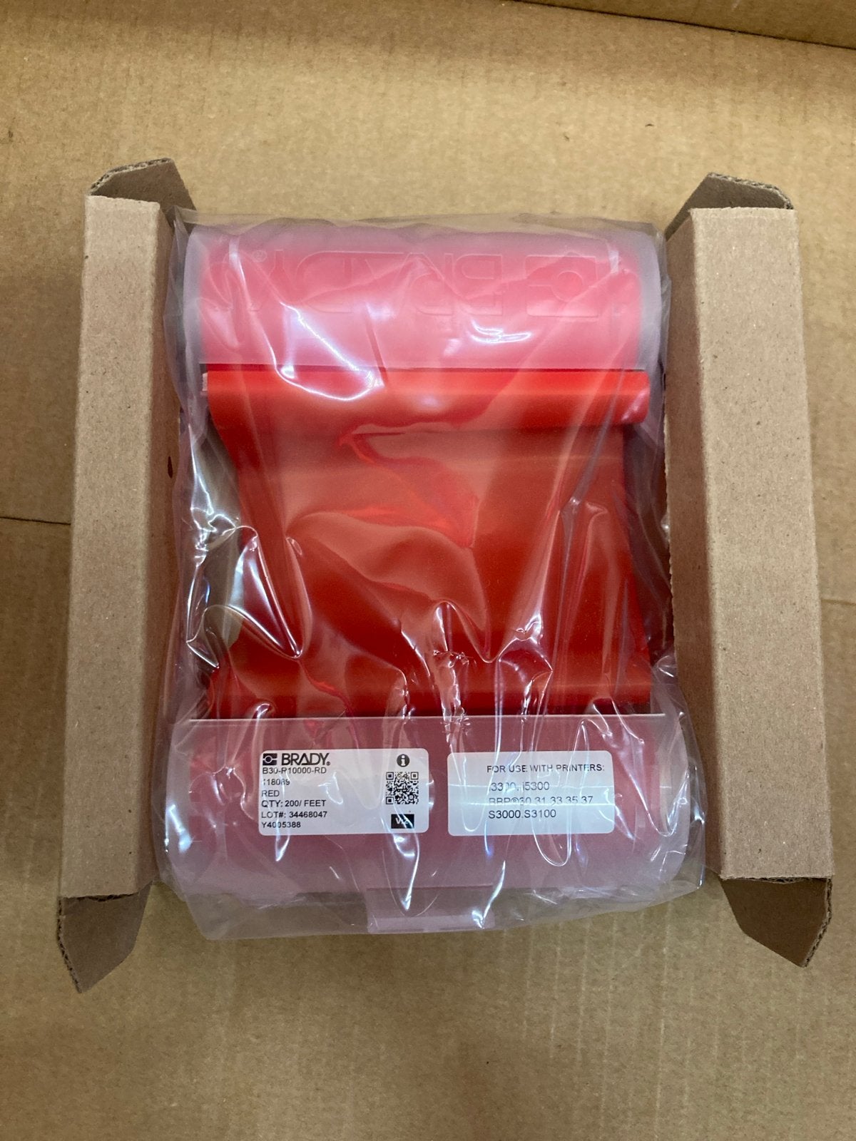 Brady B30-R10000-RD Rood Lint voor Printers, Computers en Software, Ophalen of Verzenden, Nvt, Nvt, Nvt