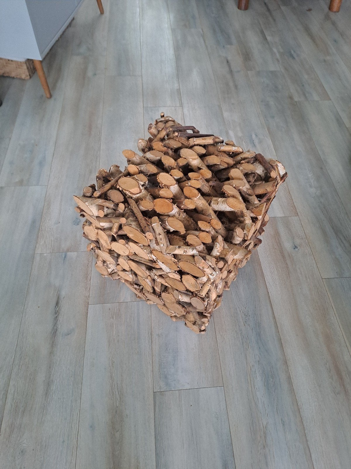 leuke decoratieve houten kubussen 2 stuks, Ophalen