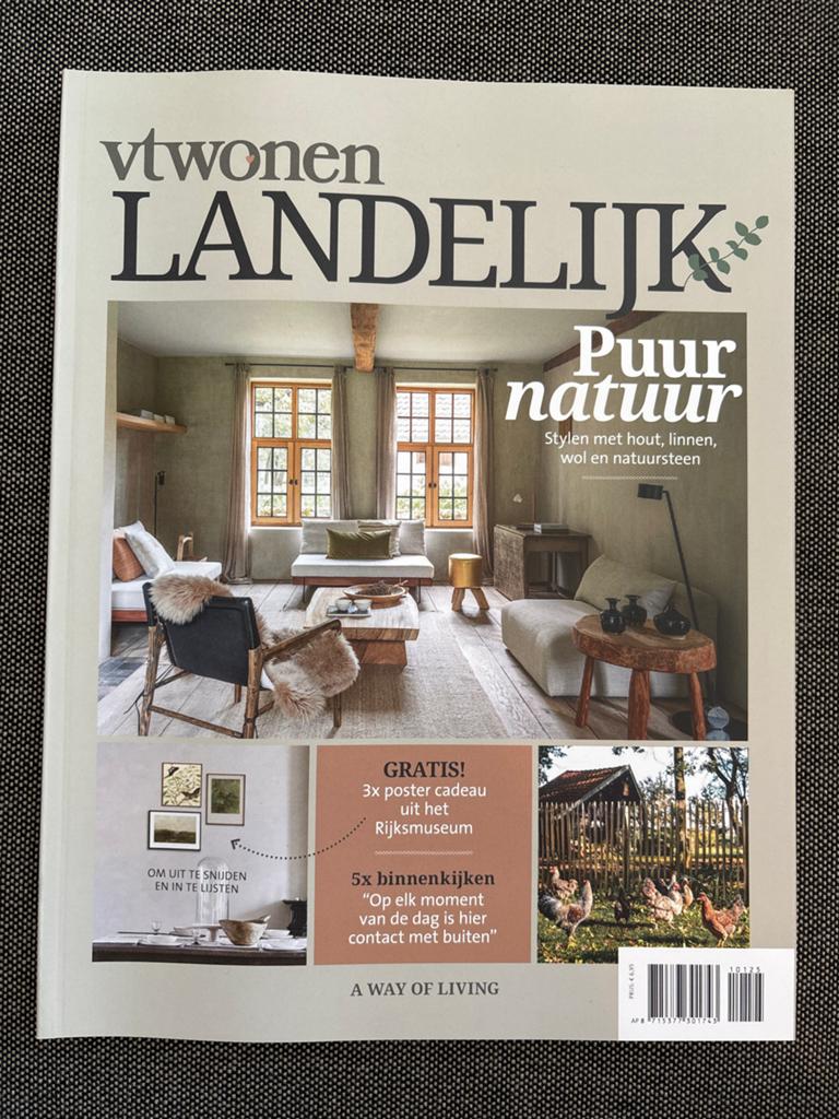 vtwonen Landelijk: Puur natuur - Wonen met hout en linnen, Verzenden, Nieuw, Interieur en Design