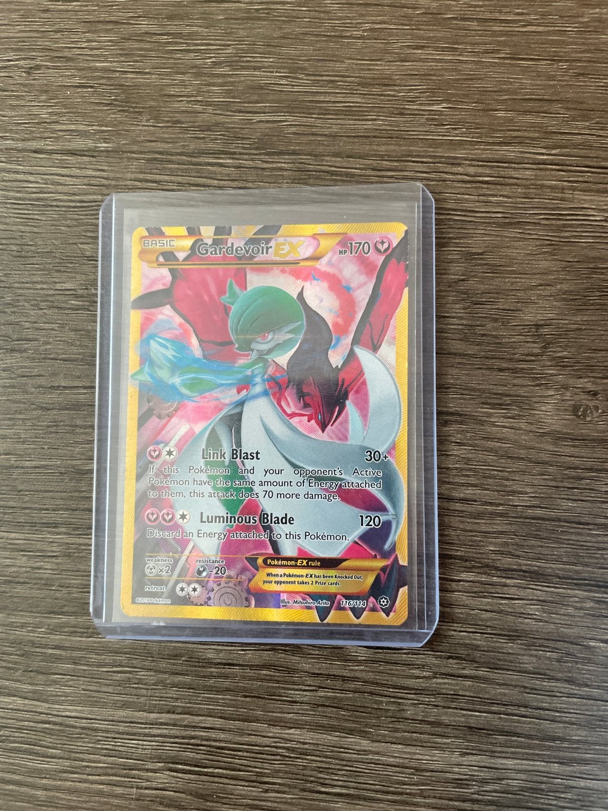 Gardevoir EX Full Art Pokémon Kaart (XY: BREAKpoint), Ophalen of Verzenden, Zo goed als nieuw, Losse kaart, Foil