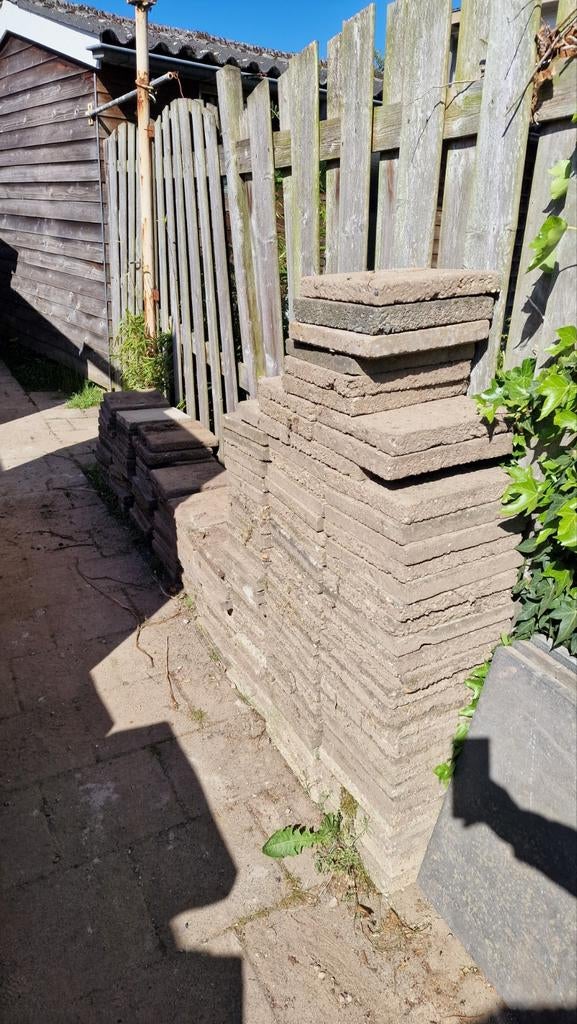 10 stuks 30x30 tegels gratis af te halen, Tuin en Terras, Tegels en Klinkers, Ophalen, Gebruikt, Beton, Terrastegels