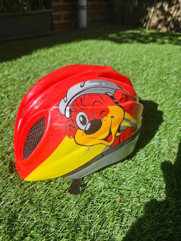 Puky fietshelm kind Maat XS 44/49 – rood/geel – goede staat, Ophalen, Gebruikt, Jongen of Meisje, Puky