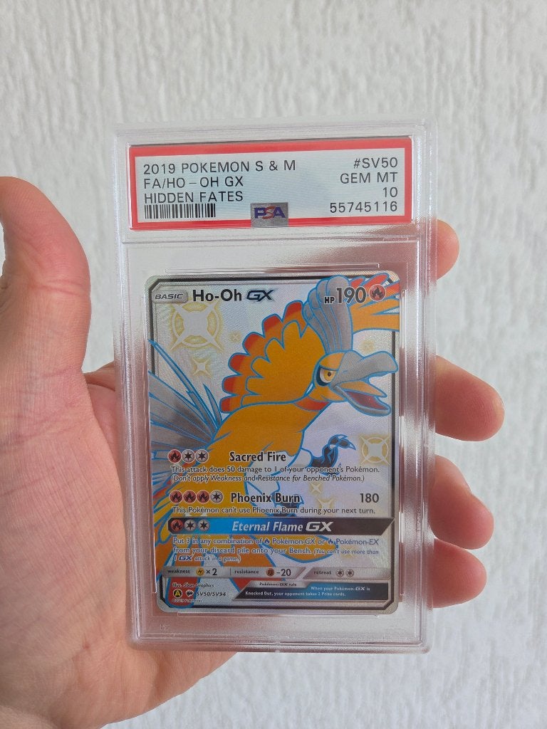 Ho-Oh GX 2019 Pokemon Sun Moon Hidden Fates #SV50, Ophalen of Verzenden, Zo goed als nieuw