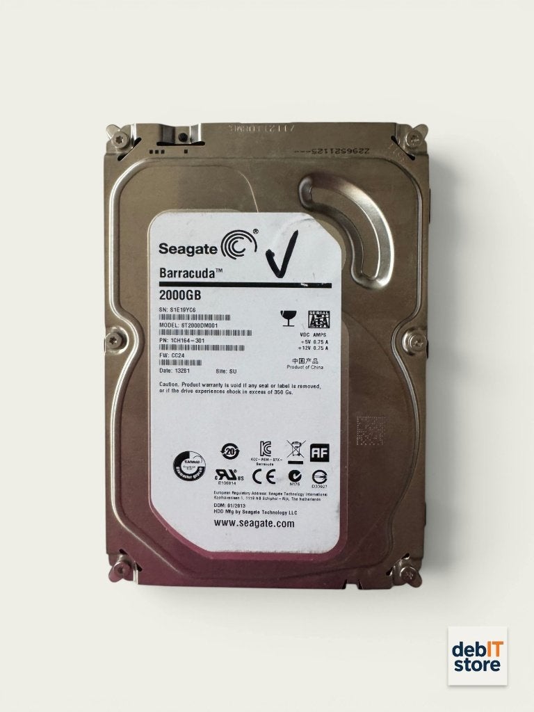 Seagate Barracuda 2tb HDD - ST2000DM001 (meerdere stuks), Gebruikt, Seagate, Info@debitstore.nl, Ophalen of Verzenden