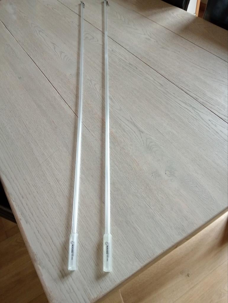 2x Transparante buizen voor gordijn of decoratie, Ophalen, Gebruikt, Modern, minimalistisch
