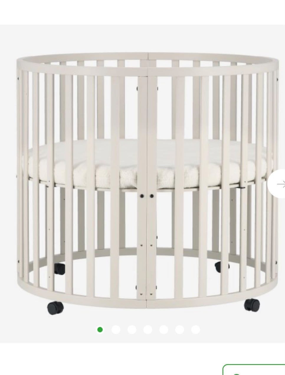Rond babybedje met 2 kleden, Kinderen en Baby's, Ophalen, Gebruikt, Wieg