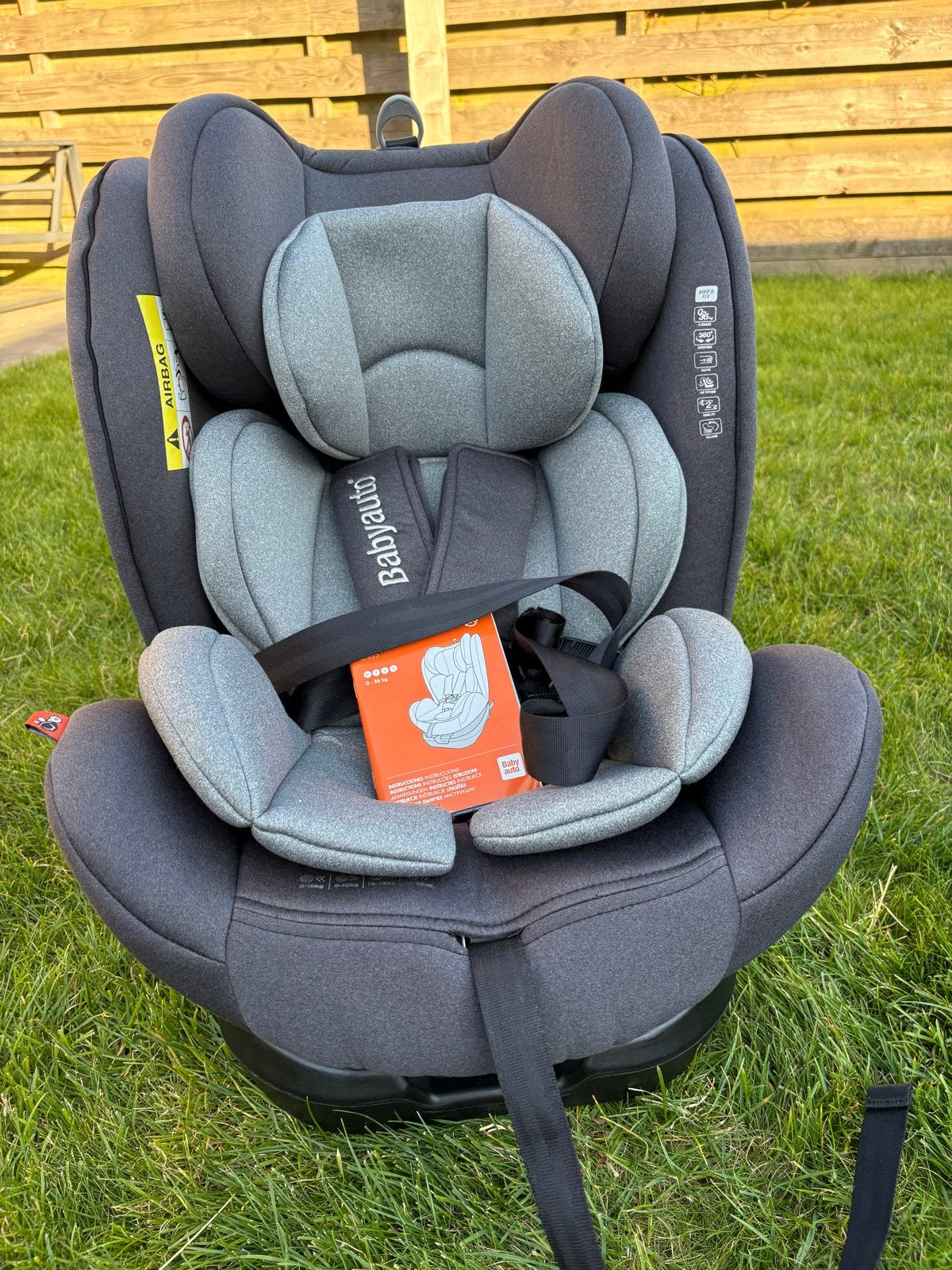 Babyauto Biro D-Fix Autostoel 360º Isofix 0-36kg Zwart, Overige merken, 0 t/m 18 kg, Nieuw, Ophalen of Verzenden