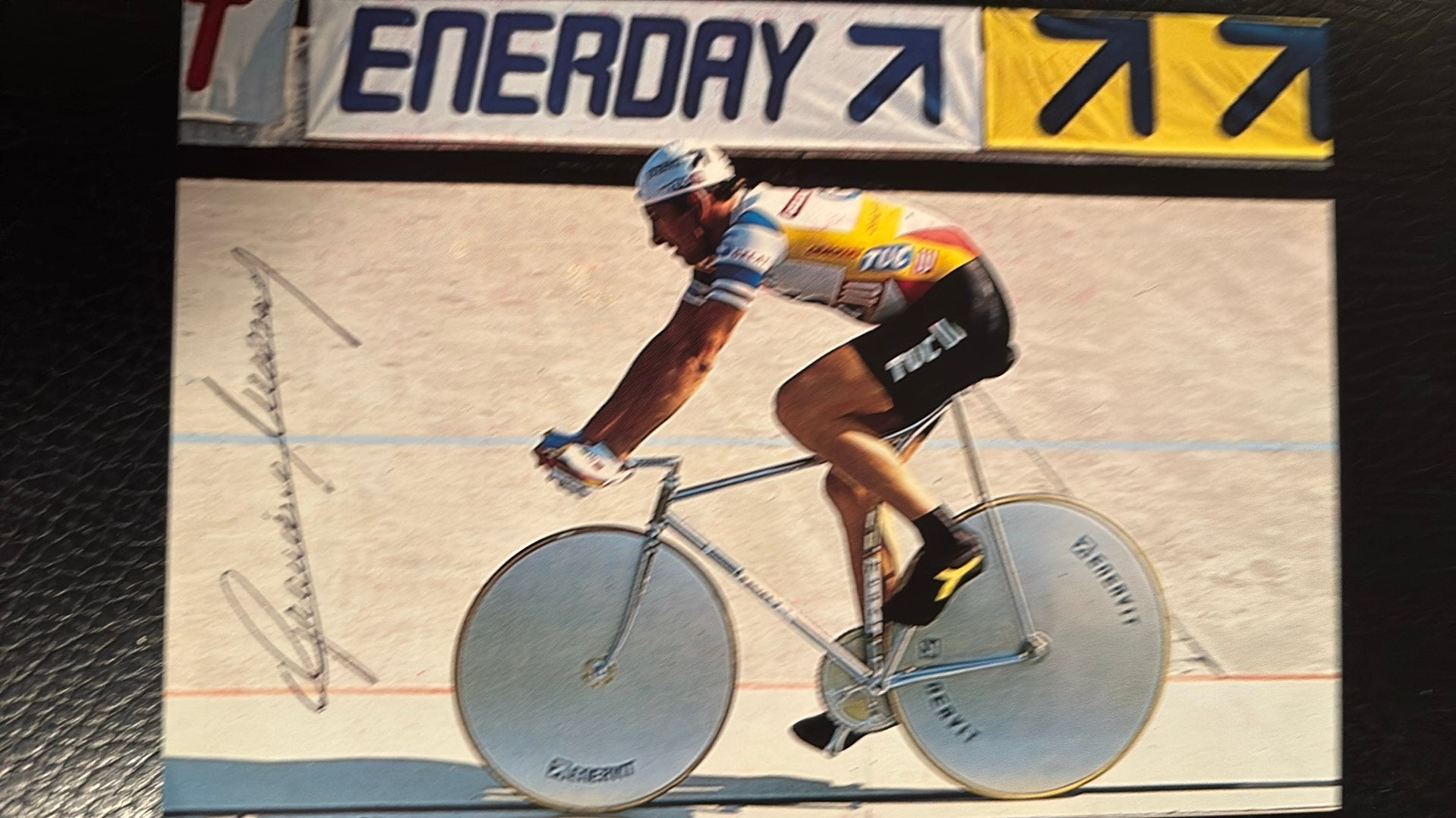 Wielrennen FRANCESCO MOSER ECHTE handtekening 273 wegzeges, Verzenden, Zo goed als nieuw, Overige sporten, Spelerskaart