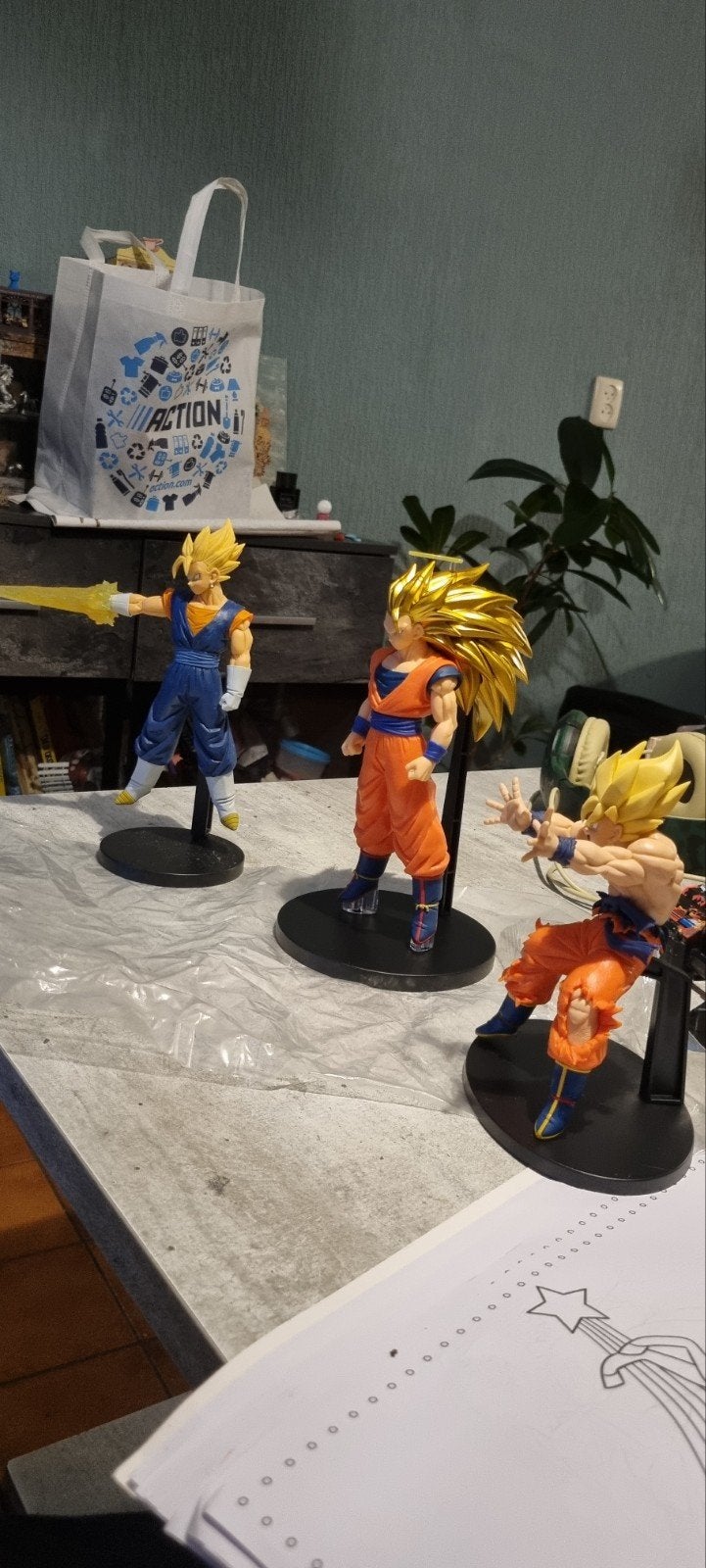 Dragon Ball Z Beelden: Vegito, Goku SS1, Goku SS3, Ophalen of Verzenden, Gebruikt