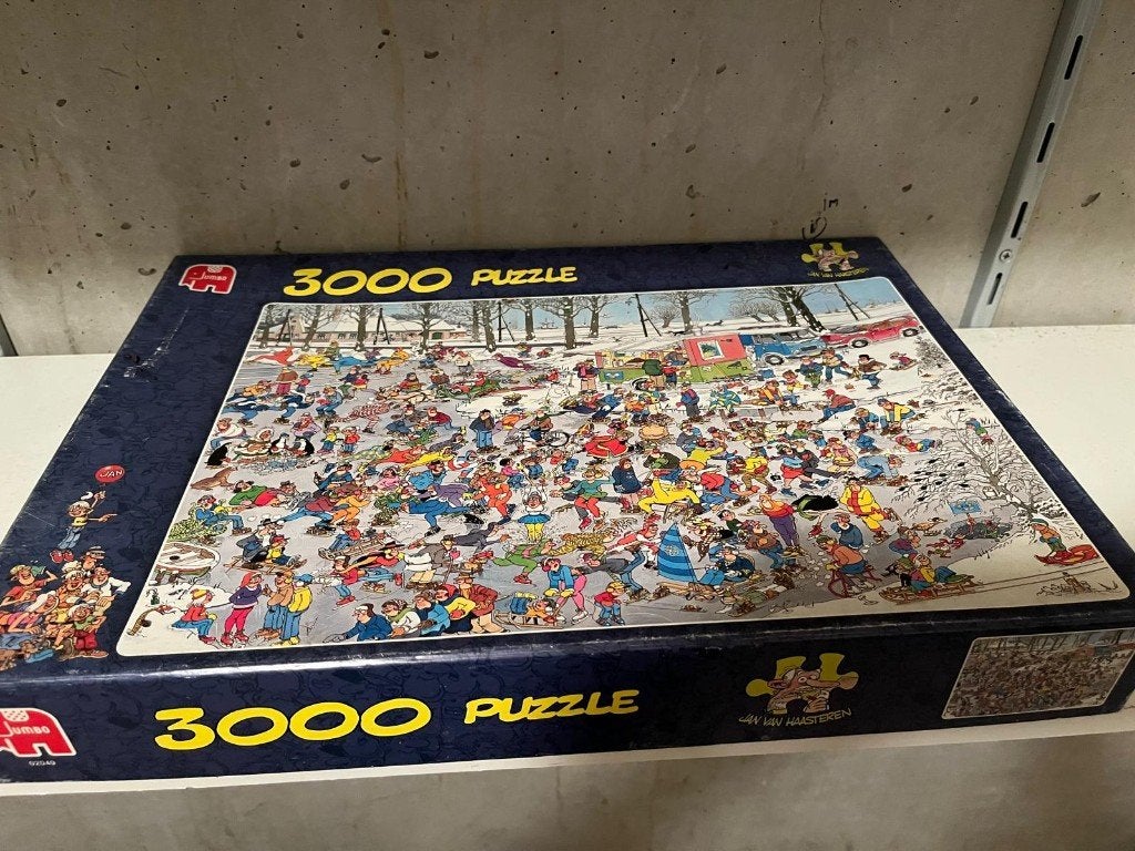 Jan van Haasteren, de speeltuin (3000 stukjes), Hobby en Vrije tijd, Ophalen of Verzenden, Meer dan 1500 stukjes, Zo goed als nieuw