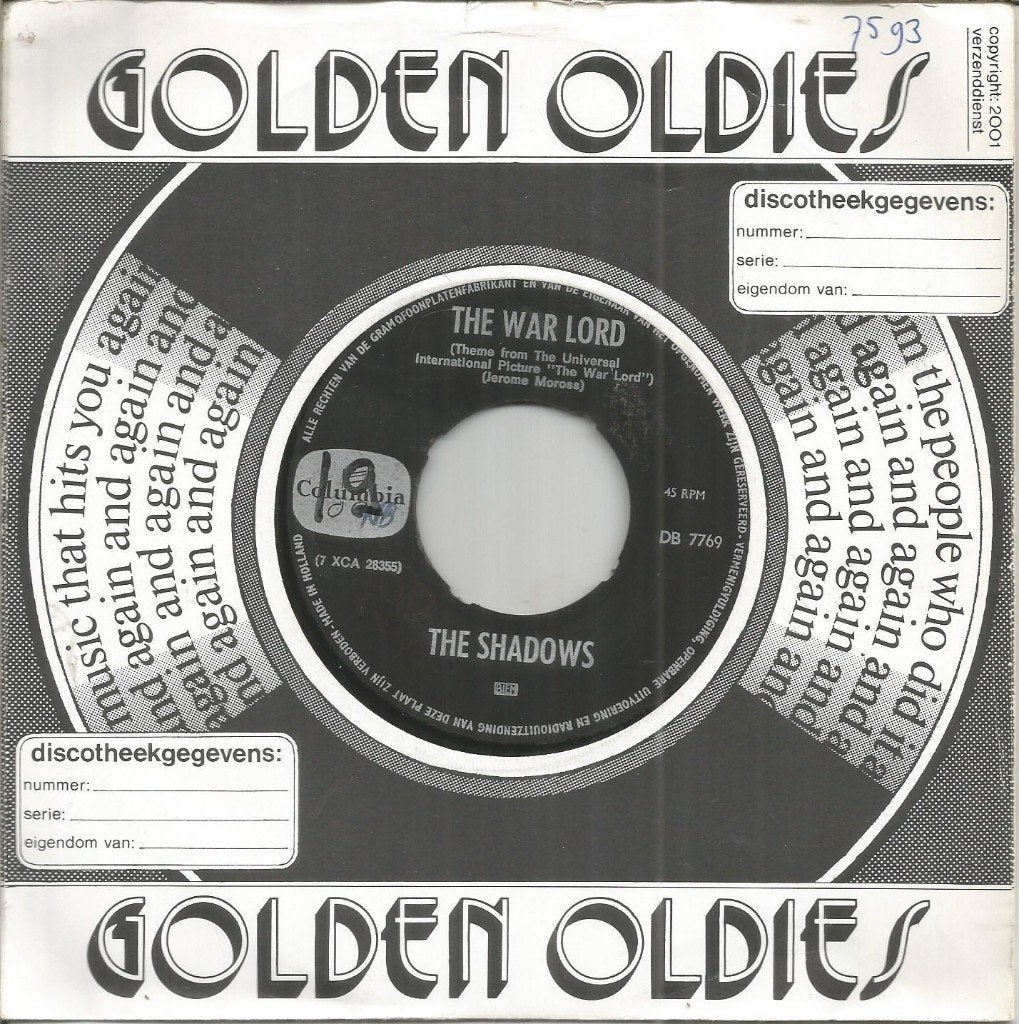 VERKOCHT The Shadows – The War Lord (1966), Gebruikt, Filmmuziek en Soundtracks, Ophalen of Verzenden, Originele persing