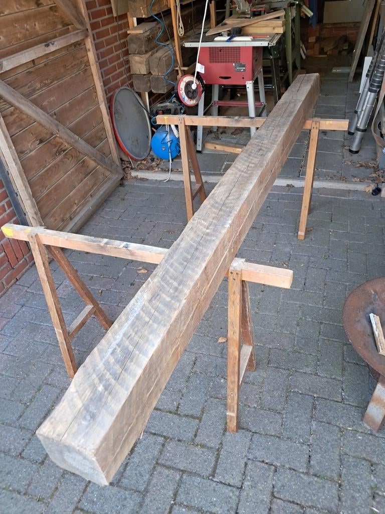 9 zware balken 250 cm 13x13 €30 p.st. Alle 9 voor €240, Tuin en Terras, Palen, Balken en Planken, Ophalen, 180 tot 250 cm, Balken