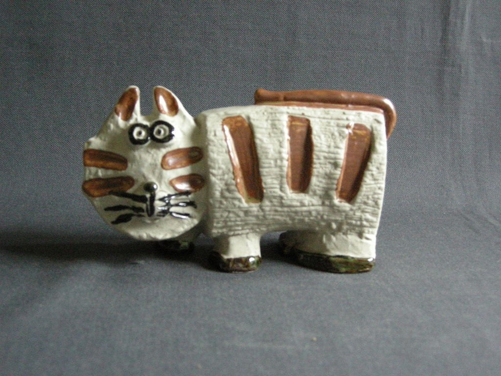 Studio Pottery? spaarpot poes, Antiek en Kunst, Ophalen of Verzenden