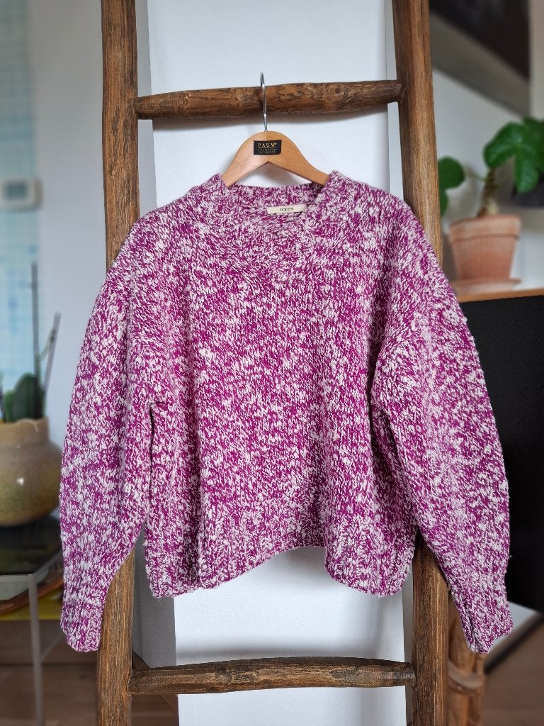 Odeeh lanawool trui maat 38/40 twv € 469 nieuw, Maat 38/40 (M), Overige kleuren, Verzenden, Pauw